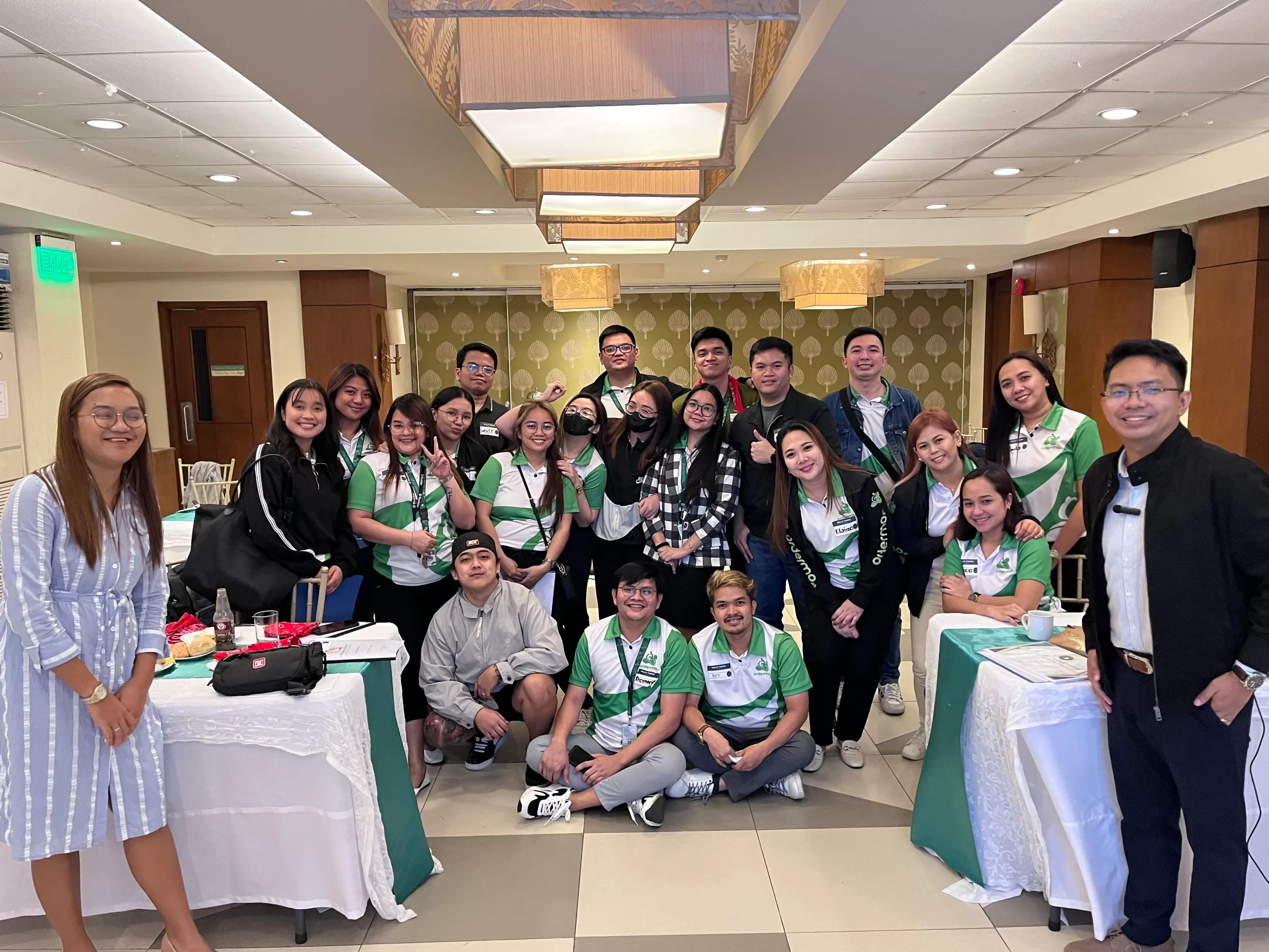 Rainmakers team with Ordermo participants during the three-day training in Olongapo City