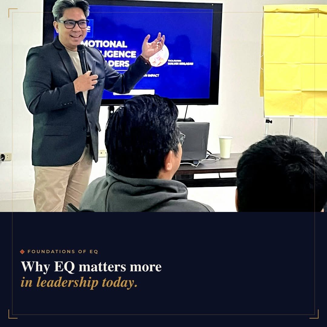 Leaders during the Emotional Intelligence for Leaders training facilitated by Coach Malvin Dinlasan